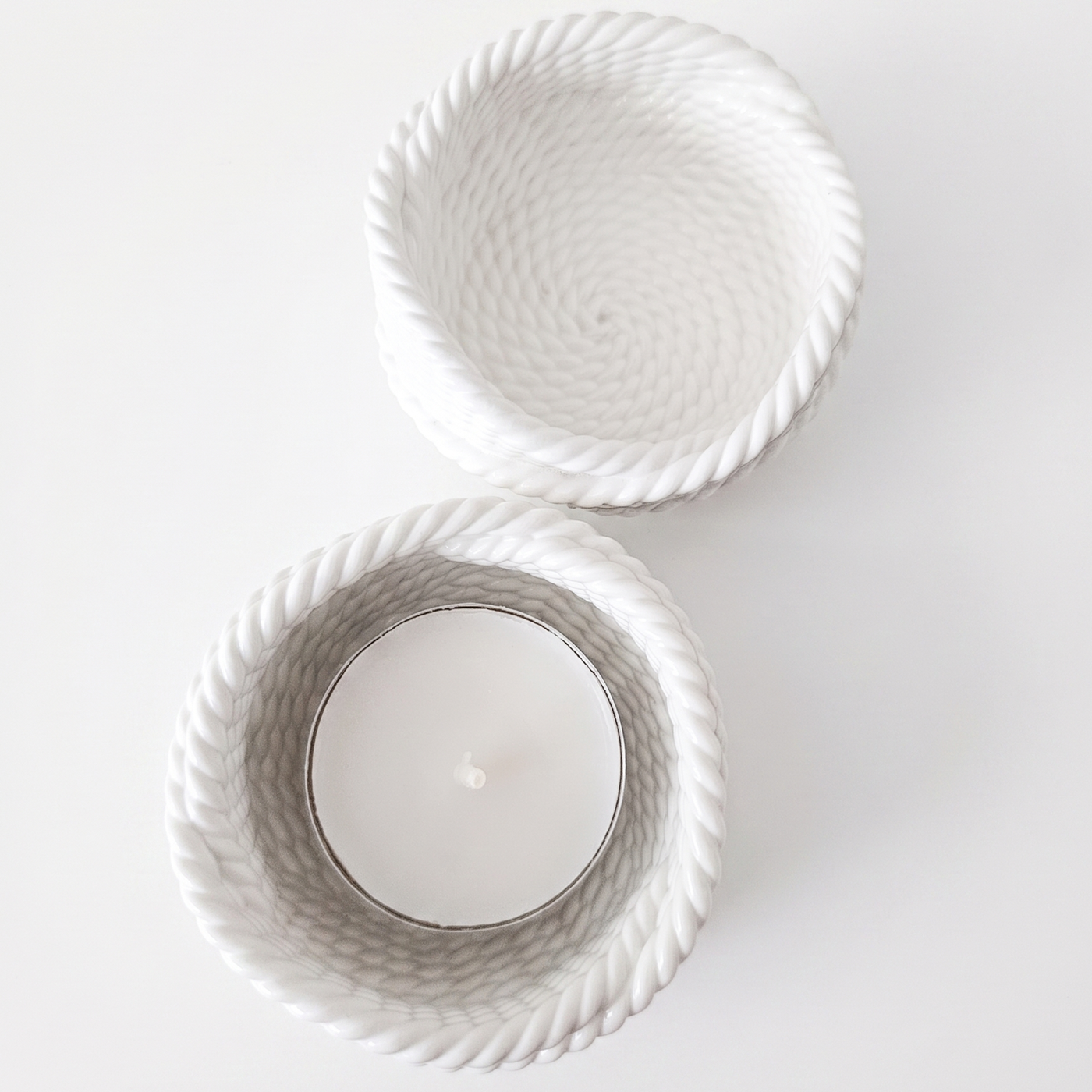Castiçal de Design Fio – Branco