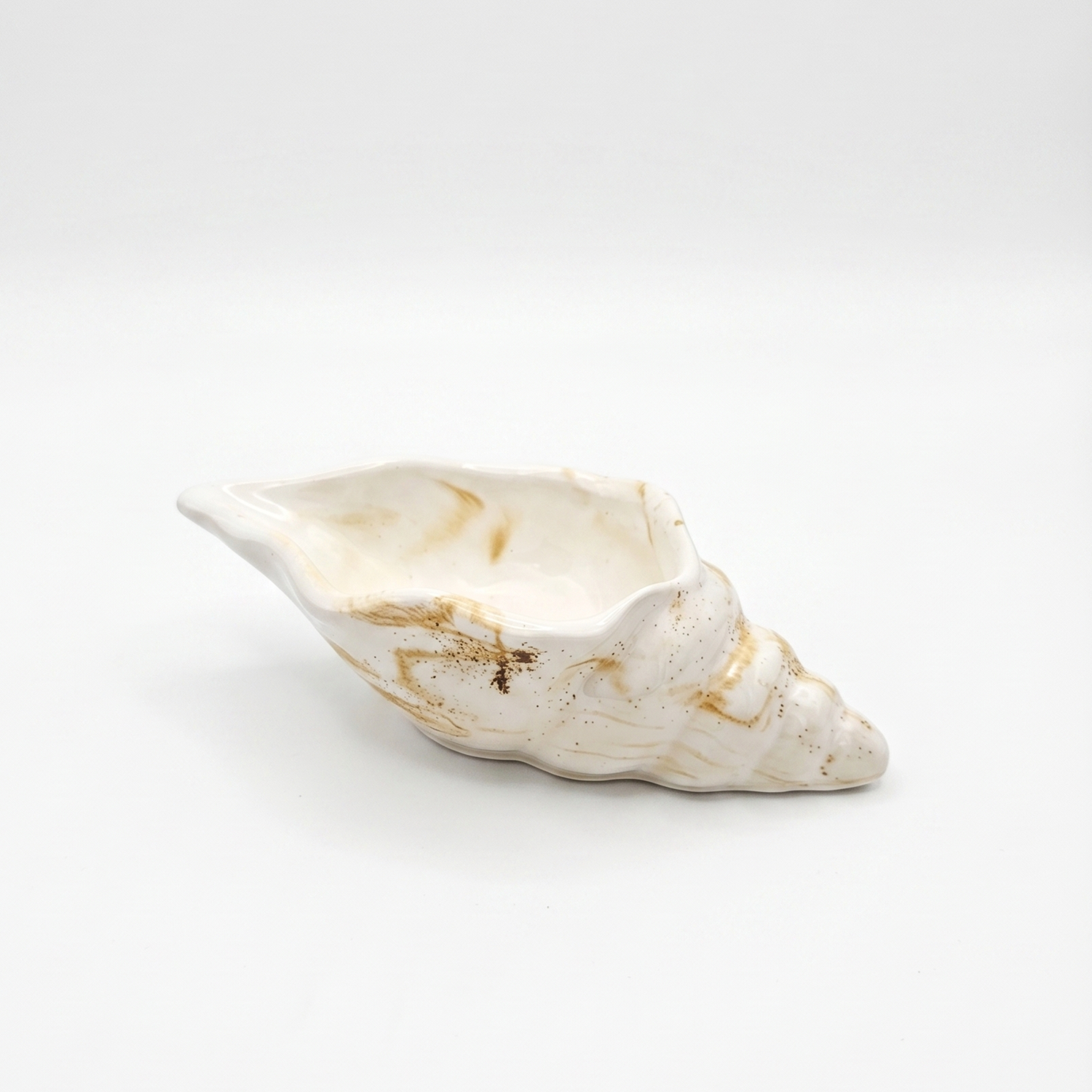 Recipiente Aura - Branco / Dourado