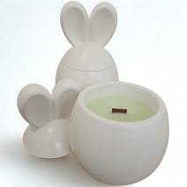 Vela aromática Coelhinho - Branca / Lima Manga