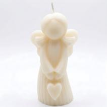 Vela Anjo - Branco/Coco