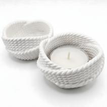 Castiçal de Design Fio – Branco