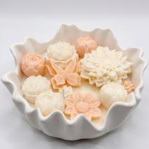 Vela Jardim Parisiense - Branco / Laranja-Rosa / Paris