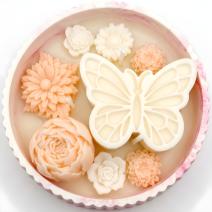Vela Brisa de Borboleta - Branca / Rosa / Leite, Mel