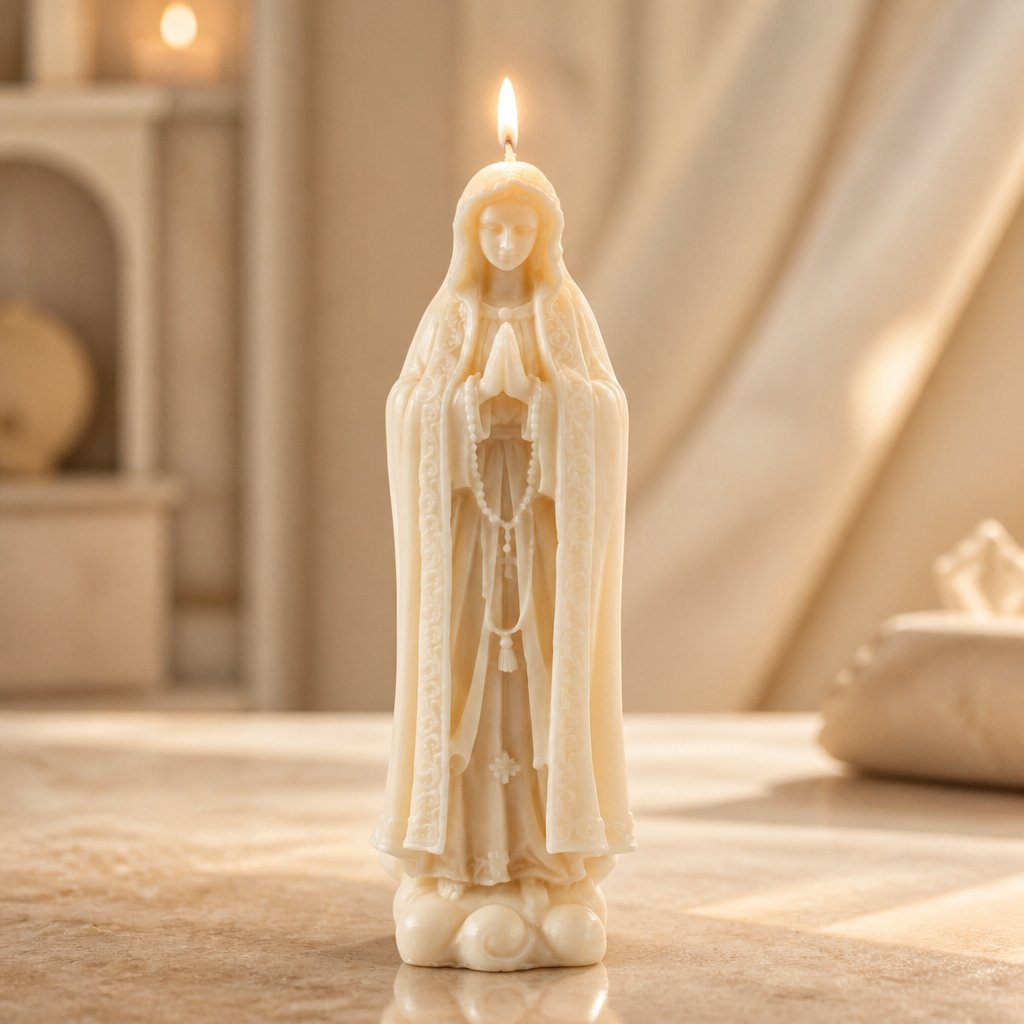 Vela Madonna - Branca / Coco